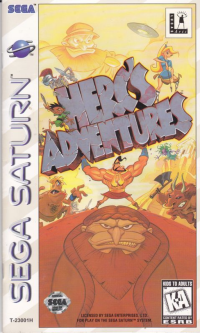 Herc's Adventures Sega Saturn US box art